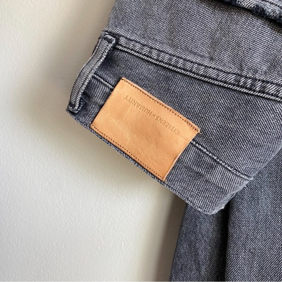 CITIZENS OF HUMANITY Sabine High Rise Straight Jeans Black Gray Premium Vintage - Picture 8 of 11
